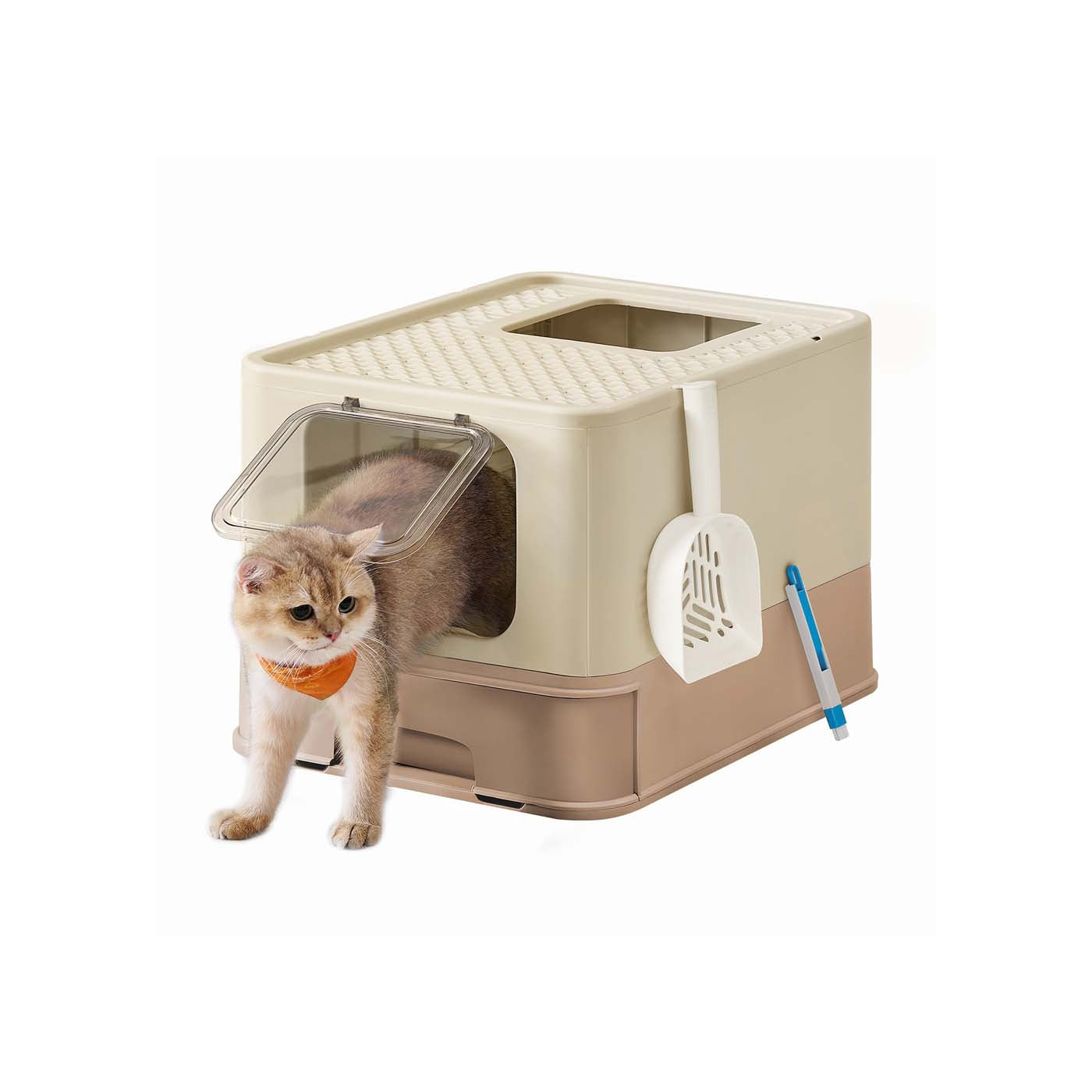 Hidden Cat Litter Box - Plastic - Neutral Color