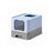 Hidden Cat Litter Box - MDF - Pale Blue and Grey - Spacious with Slide-Out Tray and Hood