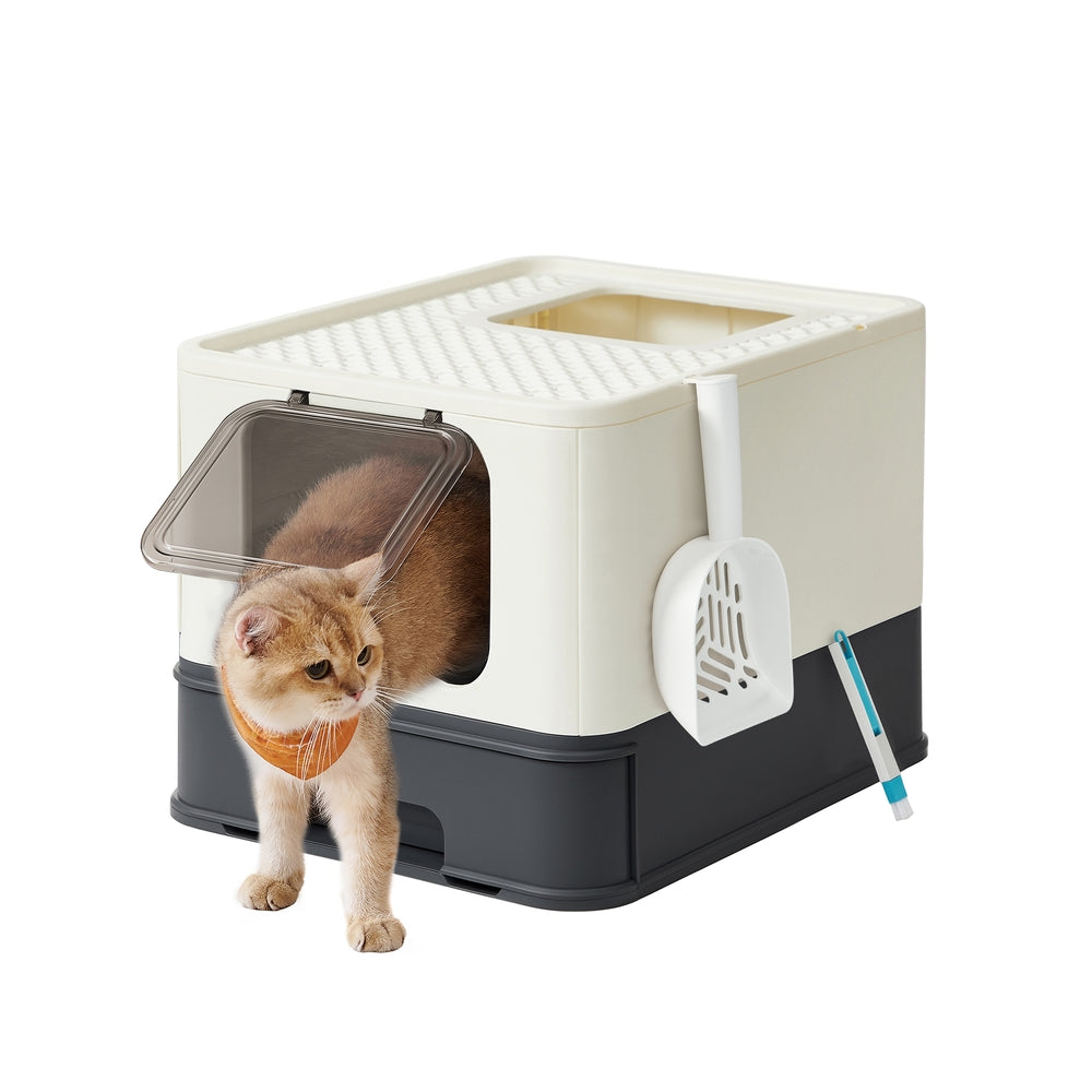 Large Cat Litter Tray - Plastic - Hidden Design