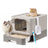 Cat Litter Box - Light Grey, Dark Grey - 54.3 x 42.5 x 37.8 cm