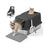 Enclosed Cat Litter Box - Stainless Steel - Dove Grey - XL Leak-Proof Design with Flip Lid and Scoop