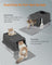 Enclosed Cat Litter Box - Stainless Steel - Dove Grey - XL Leak-Proof Design with Flip Lid and Scoop