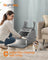 Enclosed Cat Litter Box - Stainless Steel - Dove Grey - XL with Flip Lid and Leak-Proof Design