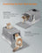 Enclosed Cat Litter Box - Stainless Steel - Dove Grey - XL with Flip Lid and Leak-Proof Design