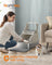 Enclosed Cat Litter Box - Stainless Steel - Dove Grey - XL with Flip Lid and Leak-Proof Design
