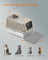Enclosed Cat Litter Box - Stainless Steel - Dove Grey - XL with Flip Lid and Leak-Proof Design