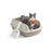 Open Top Litter Box - Plastic - Slate Grey - High Sided with Scoop for Large Cats and Kittens