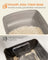 Open Top Litter Box - Plastic - Slate Grey - High Sided with Scoop for Large Cats and Kittens