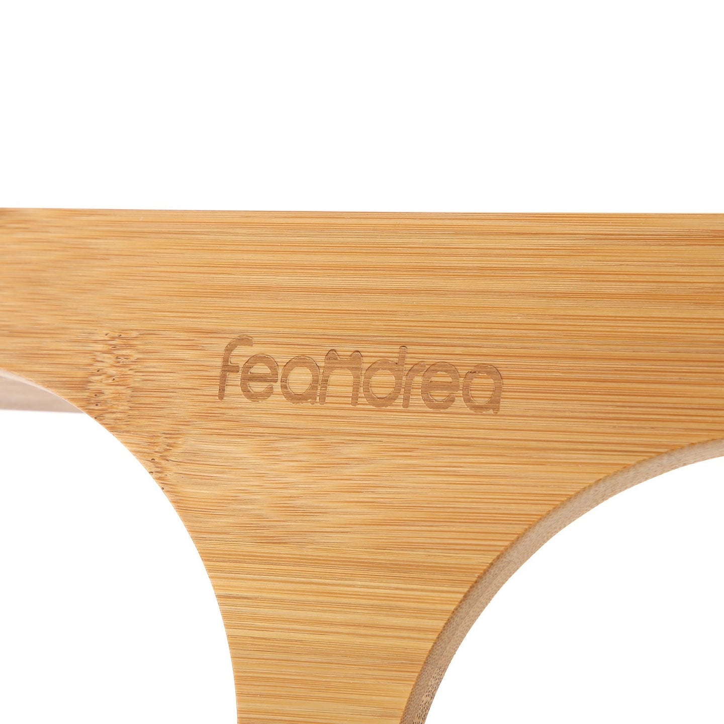 Elevated Dog Food Stand - Bamboo - Natural - Adjustable with 2 Raised Bowls