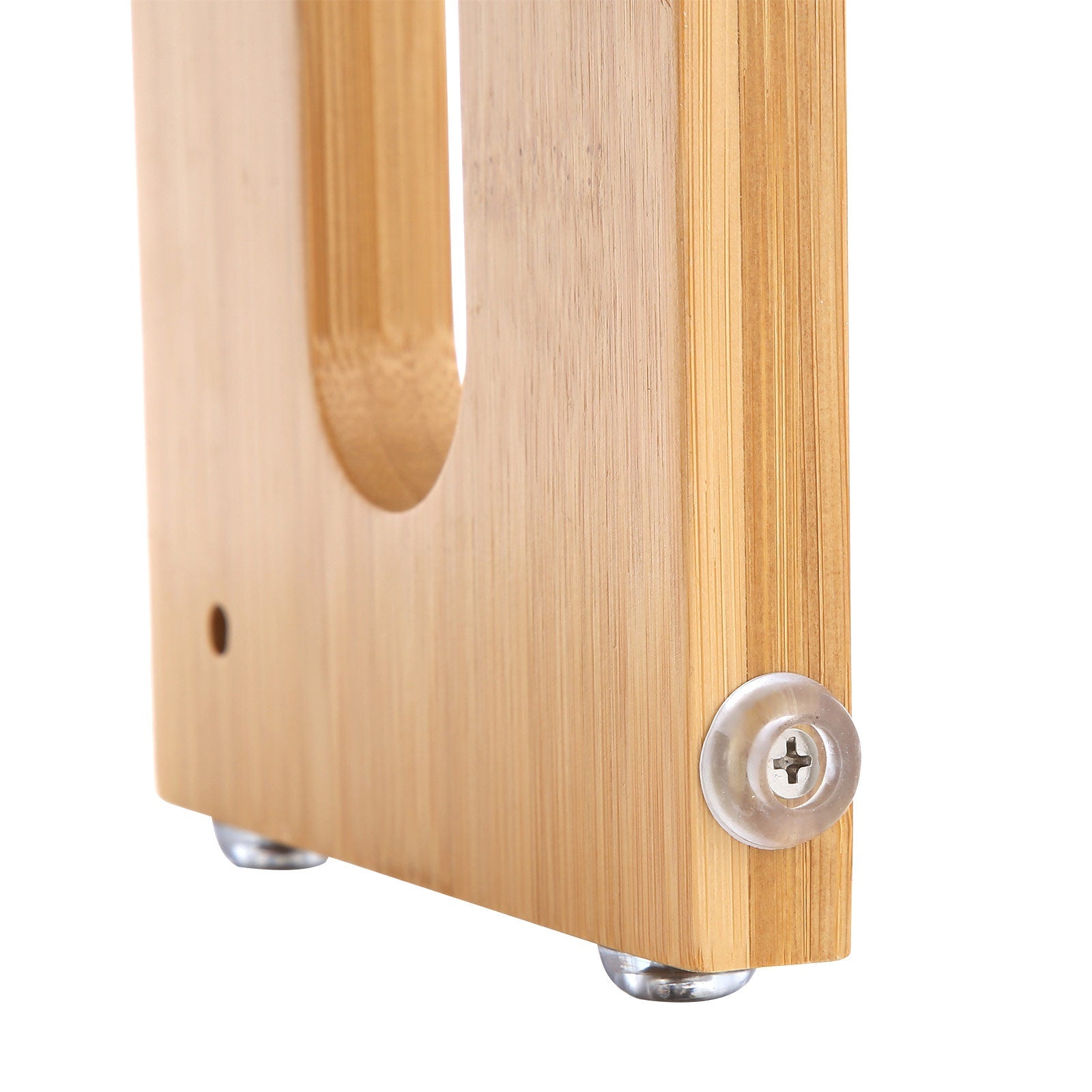 Elevated Dog Food Stand - Bamboo - Natural - Adjustable with 2 Raised Bowls