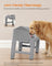 Raised Dog Bowls Stand - 2 Bowls - Stainless Steel - Adjustable Height