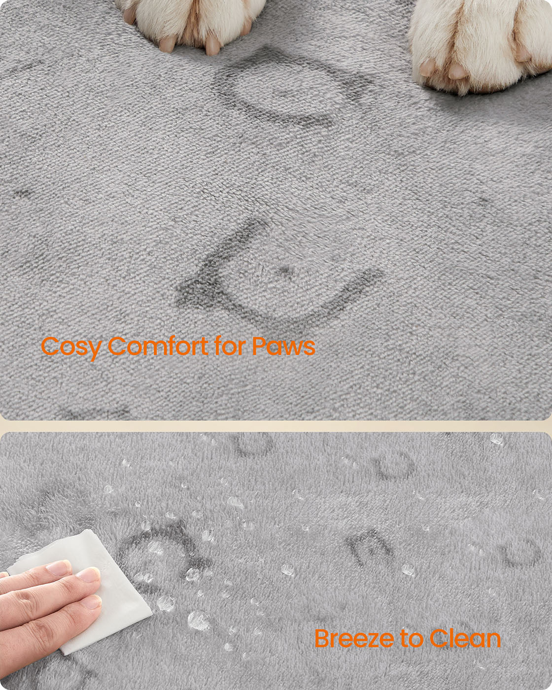 Reusable Dog Training Pads - 2 Pack, 122 x 91 cm - Dove Grey - Washable