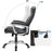 Ergonomic Office Chair - PU - Black - Height Adjustable