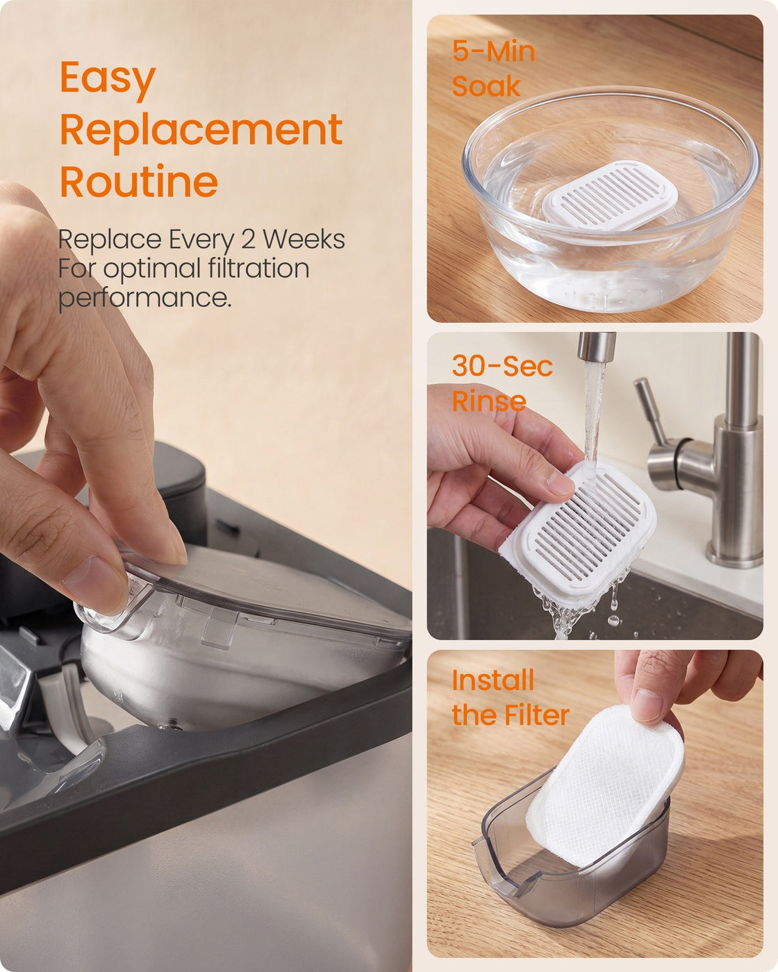 Water Dispenser - Countertop - Cloud White - 6.6 x 4.7 x 1 cm