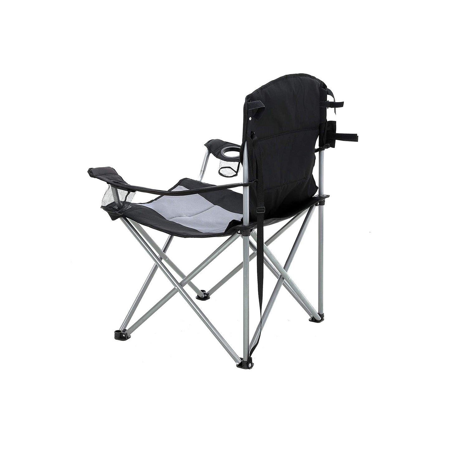 Padded Seat Camping Chair - Powder - Black