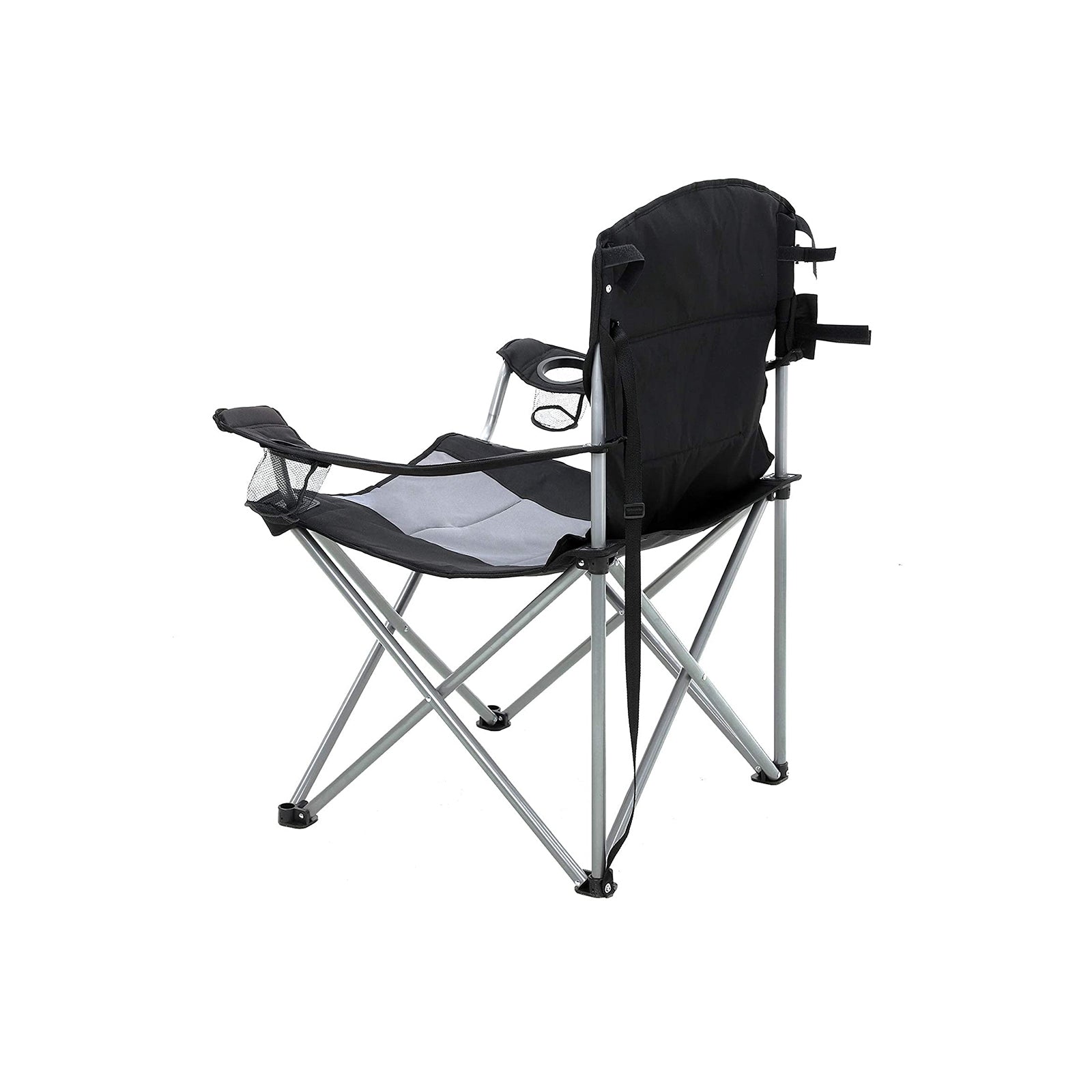 Padded Seat Camping Chair - Powder - Black