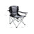 Padded Seat Camping Chair - Powder - Black