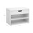 Shoe Storage Bench - Engineered Wood - White - Padded Folding Seat with 2 Shelves