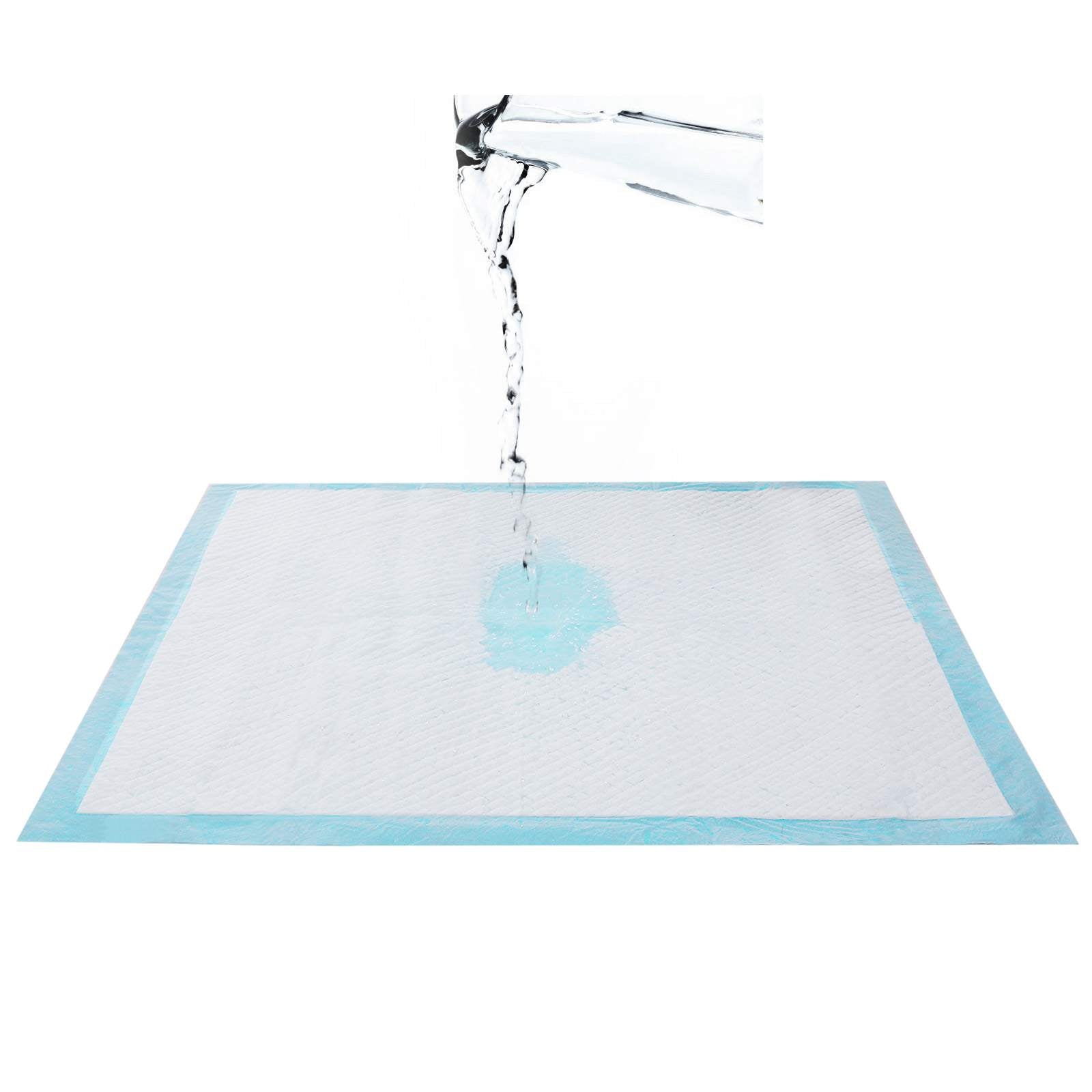 Pet Training Pads - Pack of 100, 60 x 60 cm - White - Super-Absorbent
