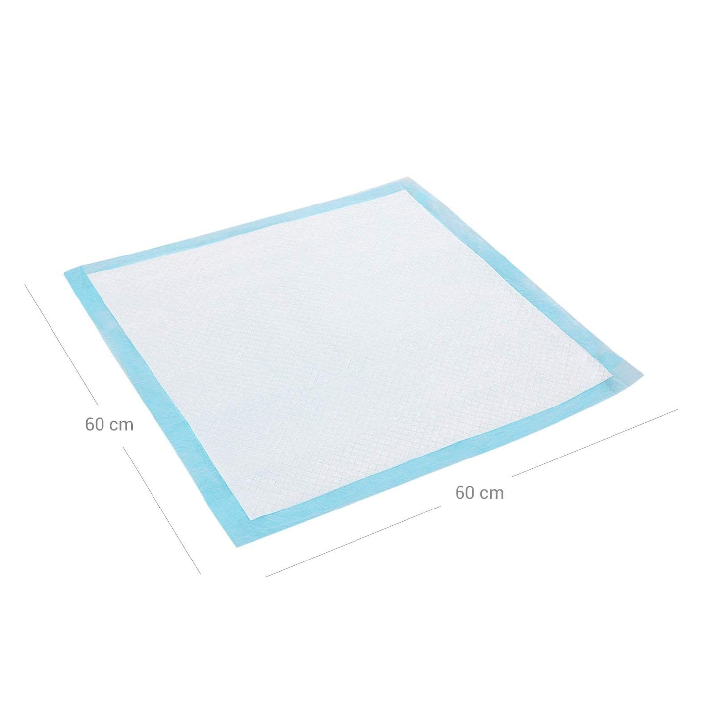 Pet Training Pads - Pack of 100, 60 x 60 cm - White - Super-Absorbent