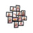 Picture Frame Collage - Wood - White - Wall Mounted for 12 Photos (4" x 6")