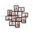 Picture Frame Collage - Wood - White - Wall Mounted for 12 Photos (4" x 6")