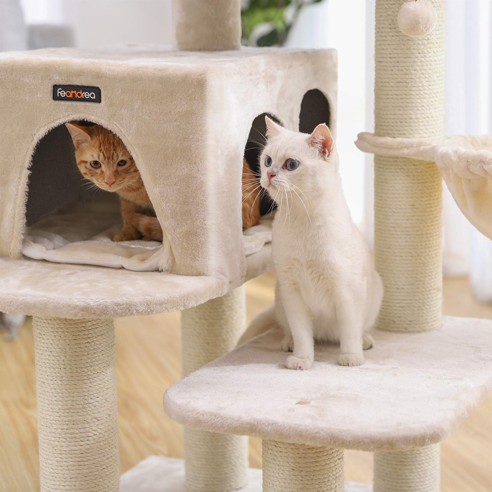 Cat Tree - Beige - Plush