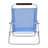 Portable Beach Chair - Fabric - Blue - 4-Position Reclining Backrest