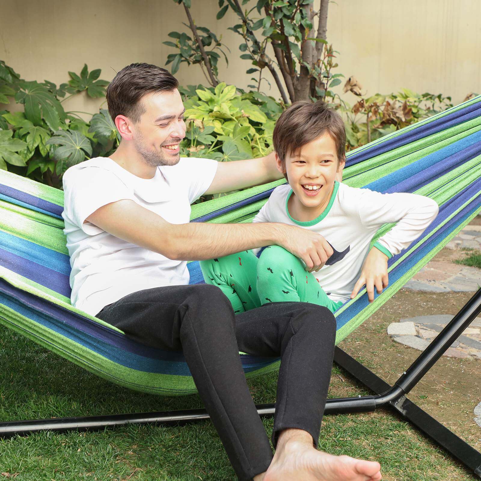 Portable Hammock - 70% Cotton - Multi-Color