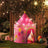 Playhouse Tent - Fabric - Pink and Yellow - Portable Pop Up Design for Indoor and Outdoor Use