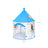 Portable Play Teepee - Fabric - White and Blue - Indoor and Outdoor Use