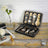 Portable Watch Travel Case - Zippered for 8 Watches - Fabric - Black