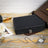 Portable Watch Travel Case - Zippered for 8 Watches - Fabric - Black