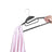 Coat Hangers - Plastic - Grey - Non-Slip Space Saving Design with 360° Rotating Hook