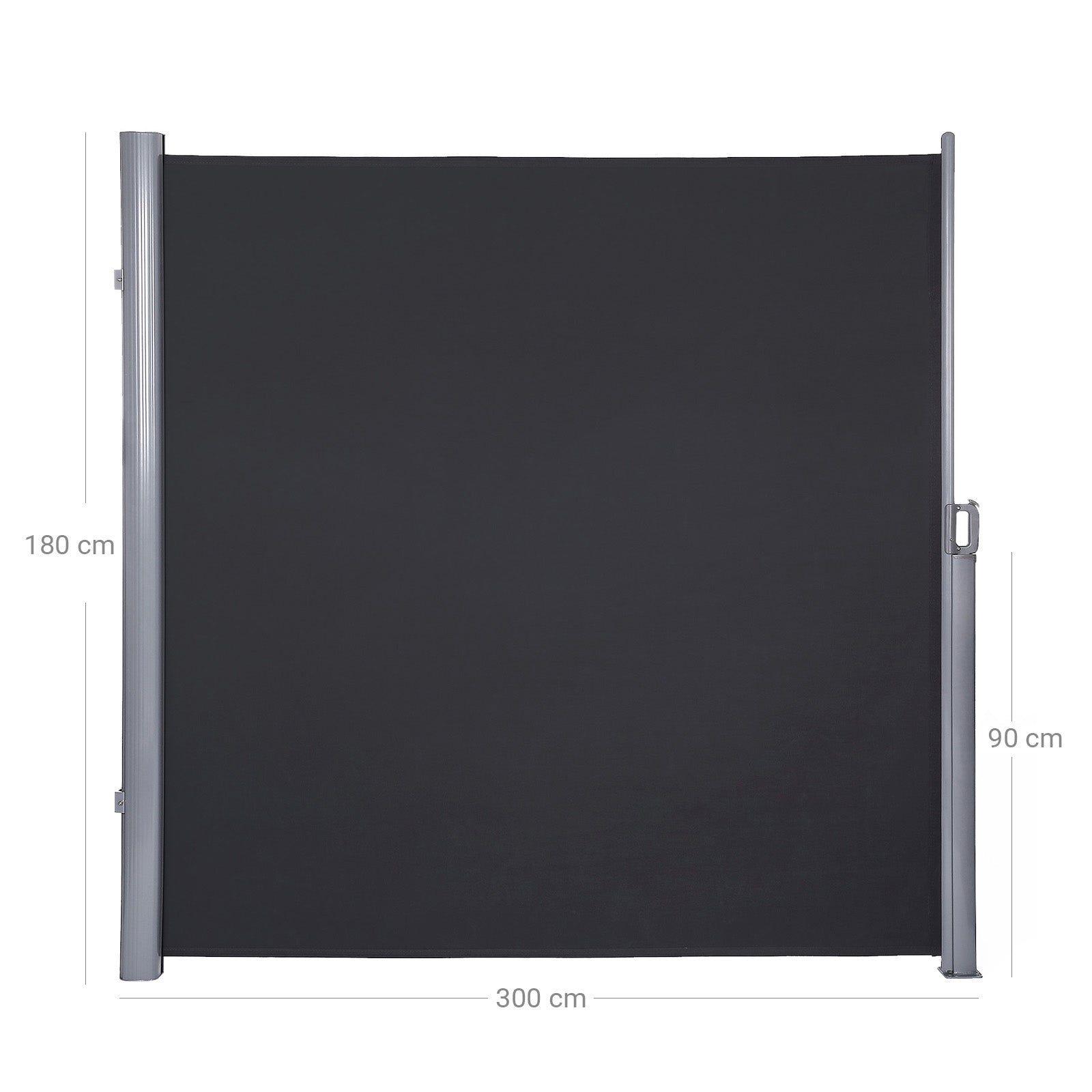 Retractable Side Awning - Fabric - Anthracite