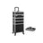 Professional Makeup Case - ABS - Black - 4-in-1 Design with Lockable Storage and Castors