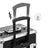 Professional Makeup Case - ABS - Black - 4-in-1 Design with Lockable Storage and Castors