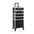 Professional Makeup Case - ABS - Black - 4-in-1 Design with Lockable Storage and Castors
