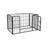 Puppy Playpen - Heavy Duty Metal - Black - Expandable 4-Panel Design