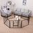 Heavy Duty Puppy Playpen - 8 Panels, 80 x 60 cm - Metal - Black