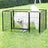 Puppy Playpen - Heavy Duty Metal - Black - Expandable 4-Panel Design