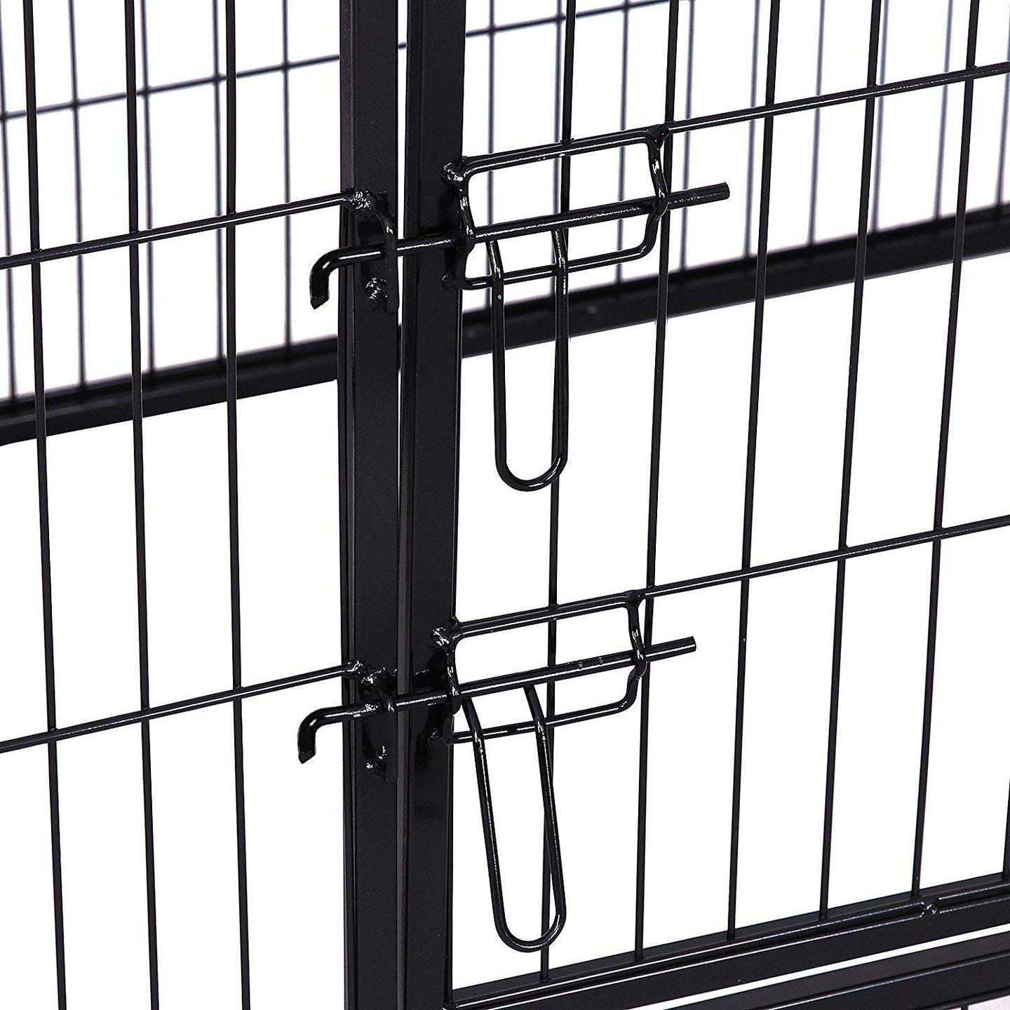 Puppy Playpen - Heavy Duty Metal - Black - Expandable 4-Panel Design