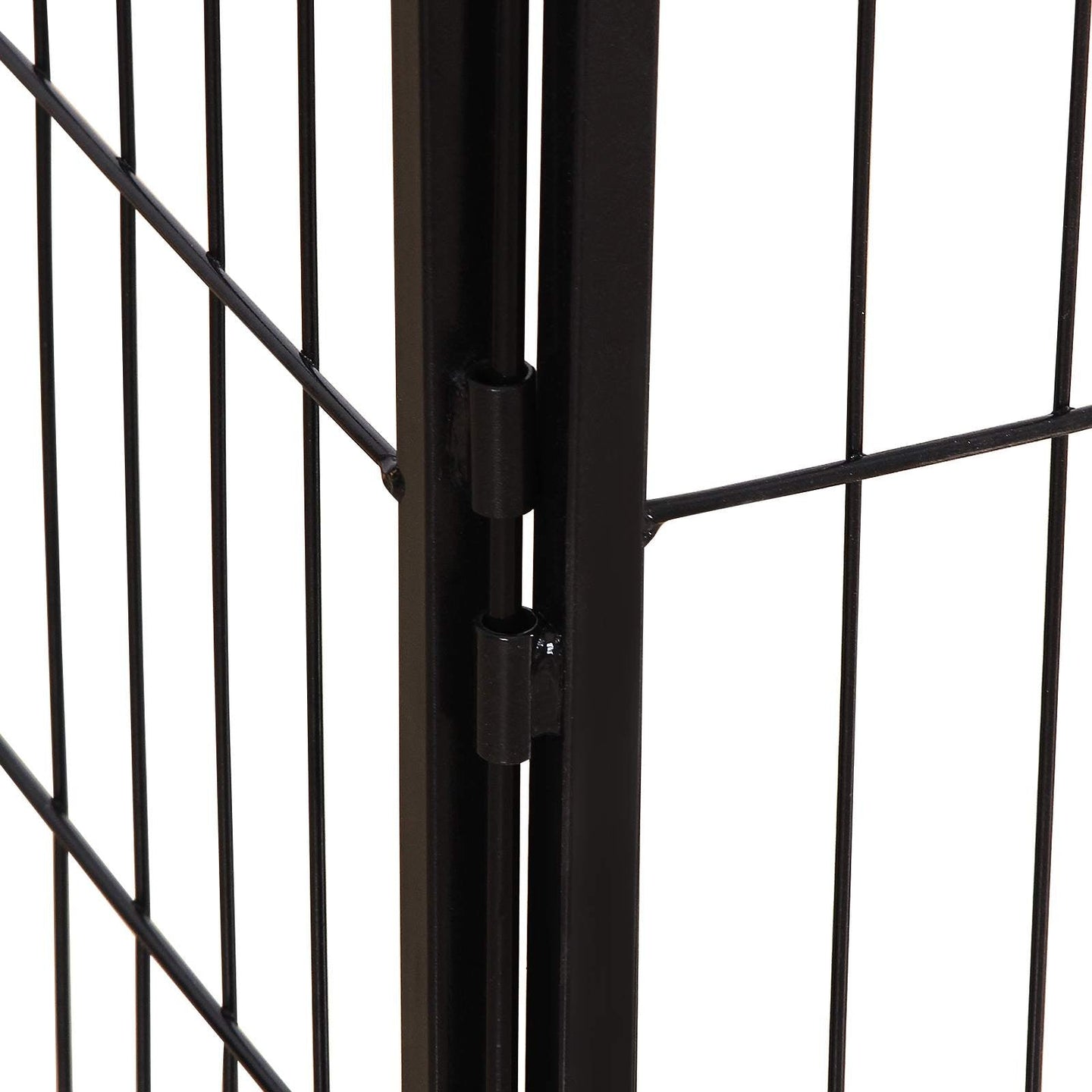 Heavy Duty Playpen - 8 Panels, 80 x 80 cm - Metal - Black