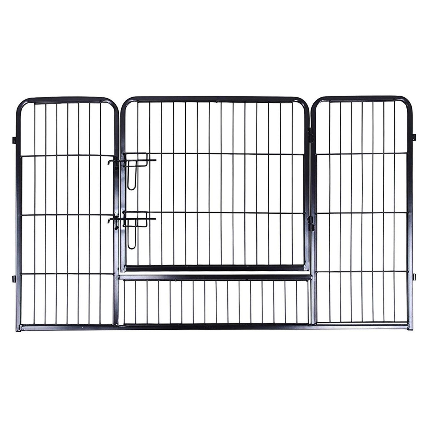 Puppy Playpen - Heavy Duty Metal - Black - Expandable 4-Panel Design