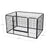Puppy Playpen - Heavy Duty Metal - Black - Expandable 4-Panel Design