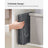 Set of 2 Hanging Wardrobe Storage Organisers - 6 Shelves with Clips - Fabric - Grey