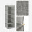 Hanging Storage Shelves - Fabric - Grey - 6-Tier Wardrobe Closet Organizer with Clips