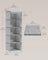 Hanging Wardrobe Storage Organisers - Fabric - Light Grey - Set of 2 with 6 Shelves and Clips