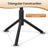 Hat and Coat Stand - Solid Wood - Black - Height Adjustable with 8 Hooks