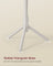 Coat Stand - Solid Wood - Black - Free Standing with 8 Hooks and Adjustable Height